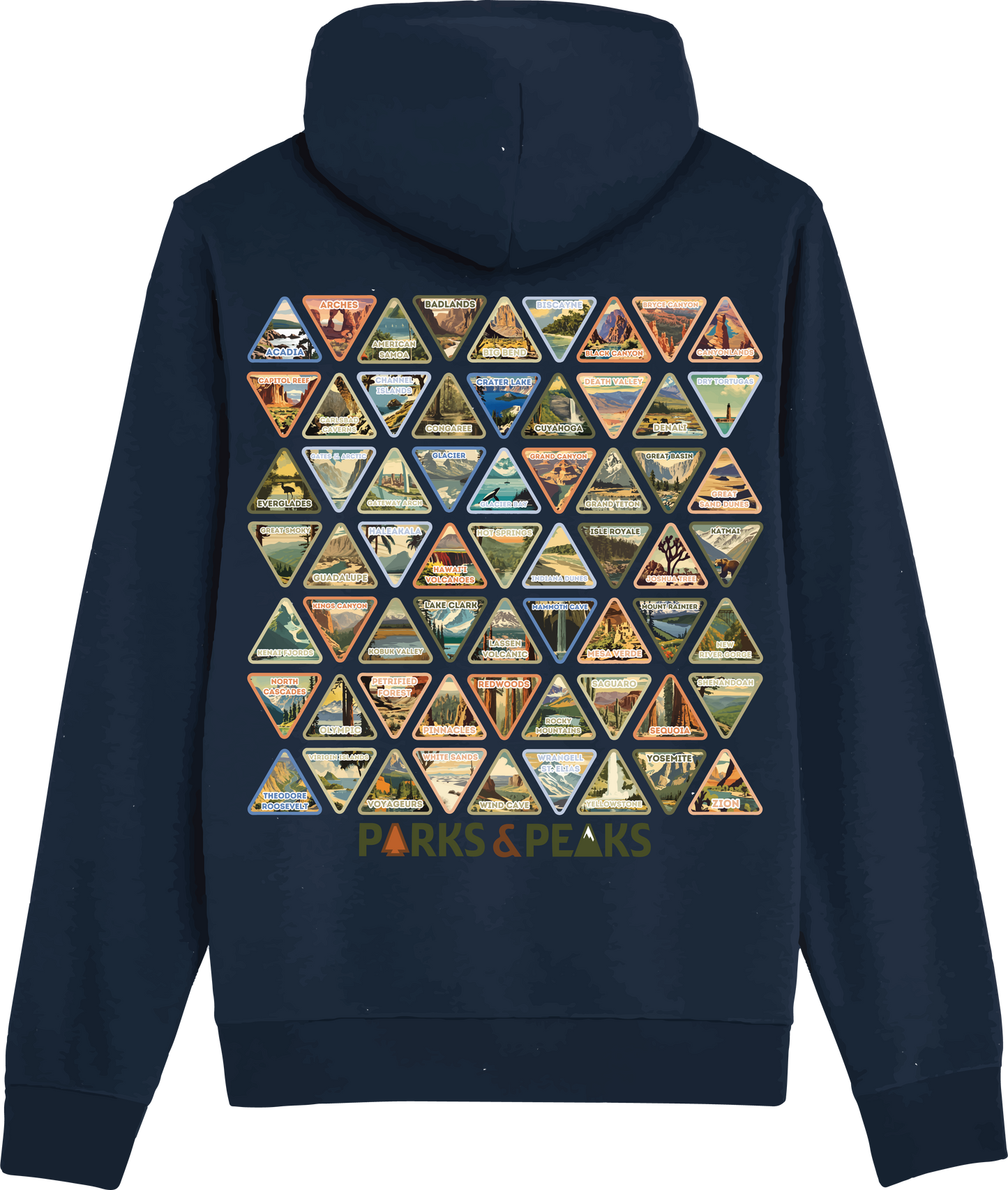 NATIONAL PARKS BUCKET LIST HOODIE + PATCHES