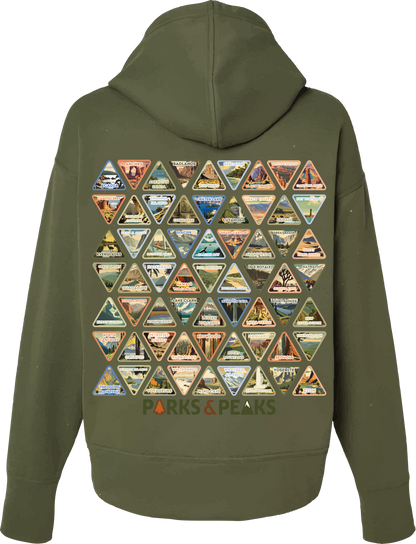 NATIONAL PARKS BUCKET LIST HOODIE + PATCHES