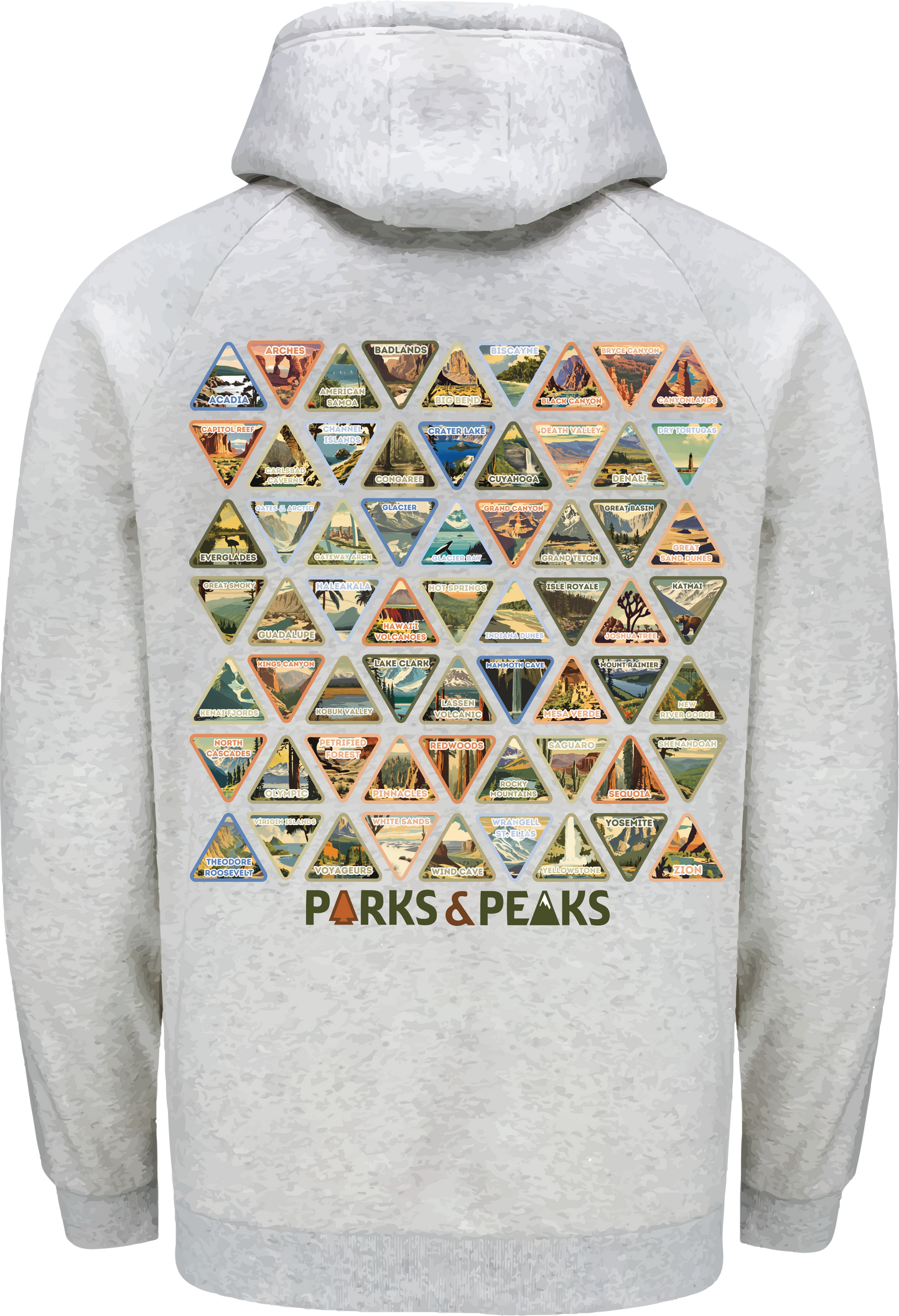 NATIONAL PARKS BUCKET LIST HOODIE + PATCHES